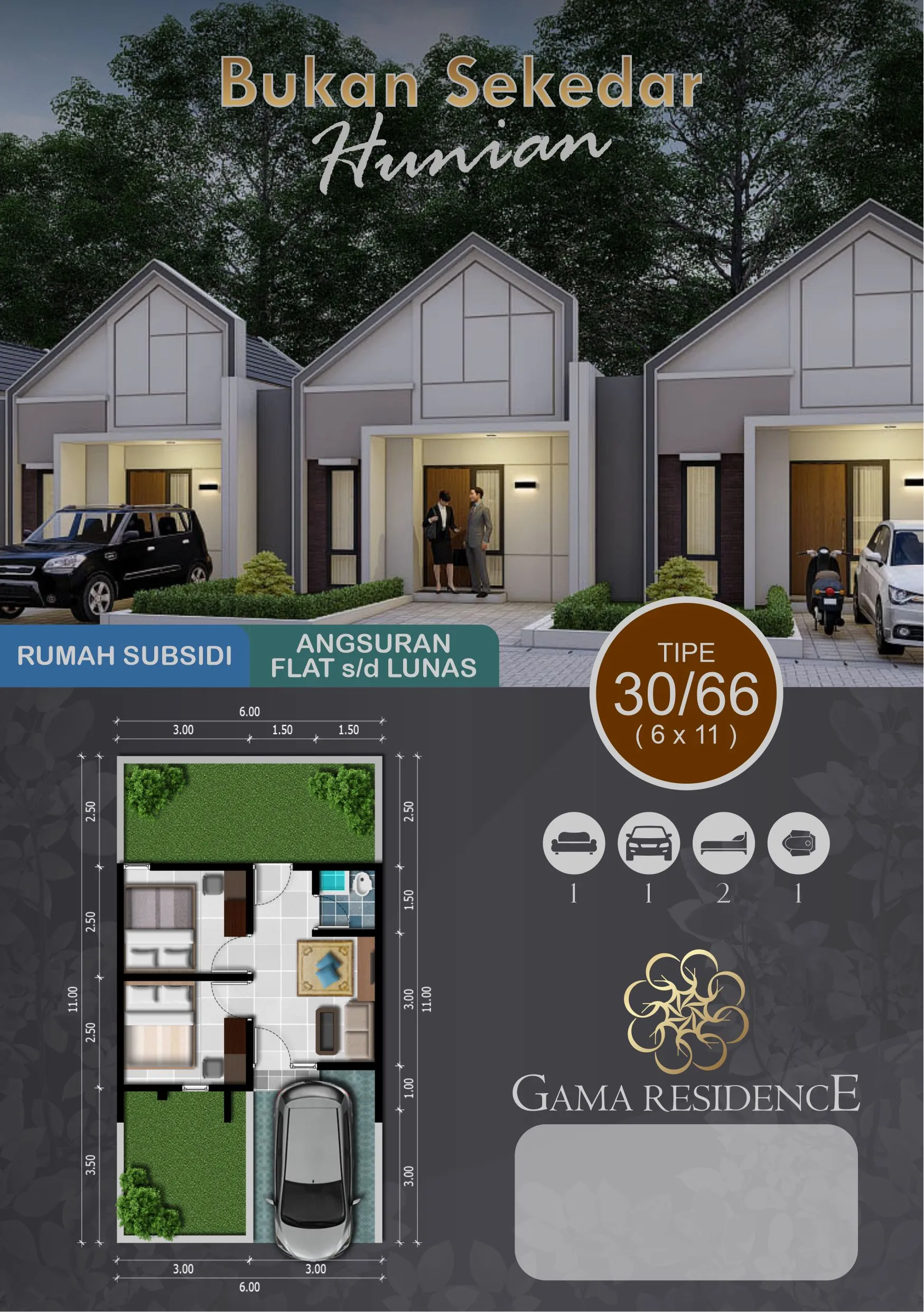 Promo Beli Rumah Murah 150 Jutaan di Gama Residence Pasuruan